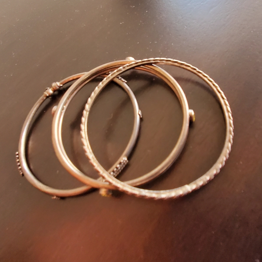 Solid Silver Bangles - image 3